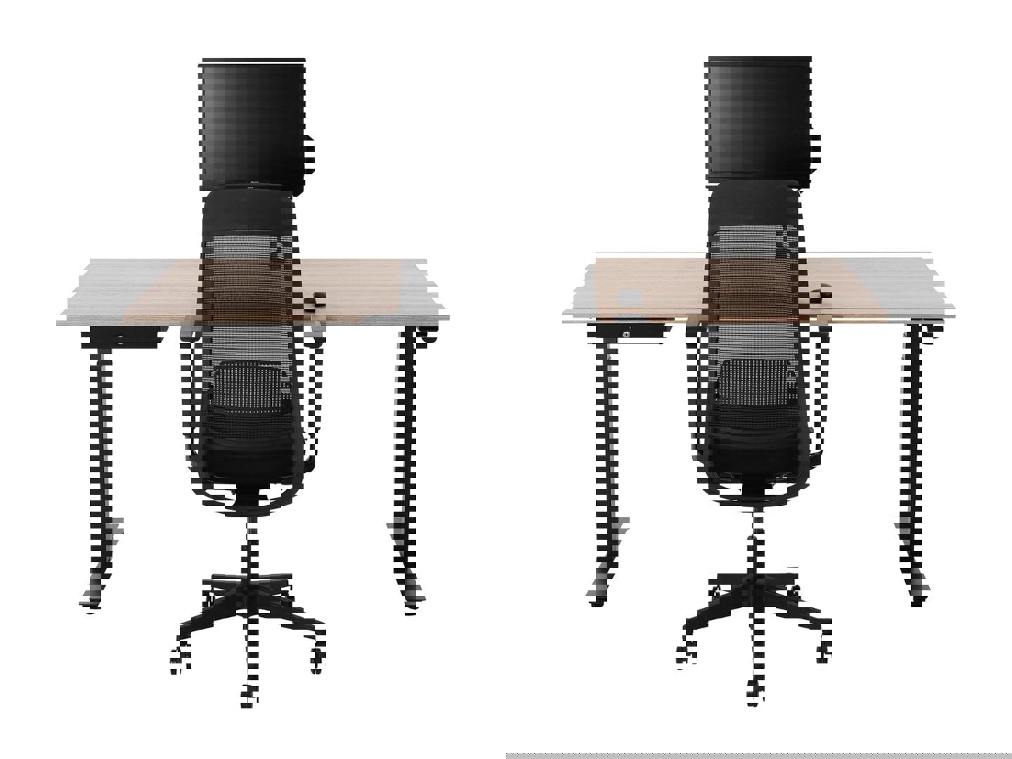 Elektrisch zit sta bureau BASE04 robuust en stabiel hoog laag bureau