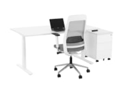 Elektrisch zit-sta bureau YOUP02 Wit Elektrisch zit-sta bureau YOUP02 Wit