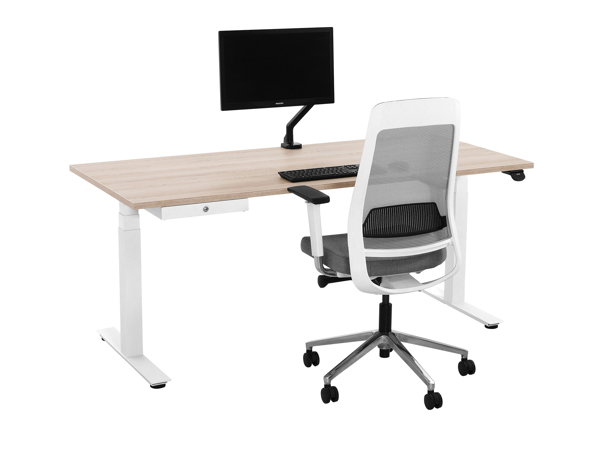 Elektrisch zit-sta bureau met bluetooth app YOUP03 