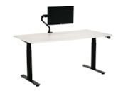 Elektrisch zit-sta bureau met bluetooth app YOUP03 Zwart Wit