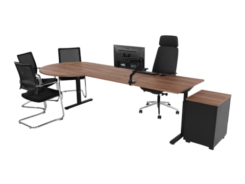 Elektrisch zit-sta bureau met vergaderstuk YOUP11 Elektrisch zit-sta bureau met vergaderstuk YOUP11