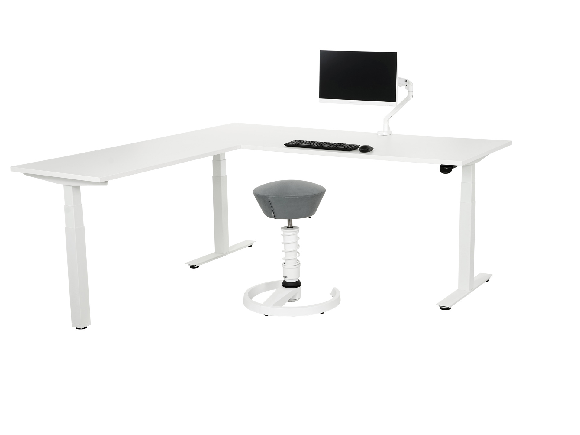 Elektrisch zit-sta hoekbureau recht YOUP04 