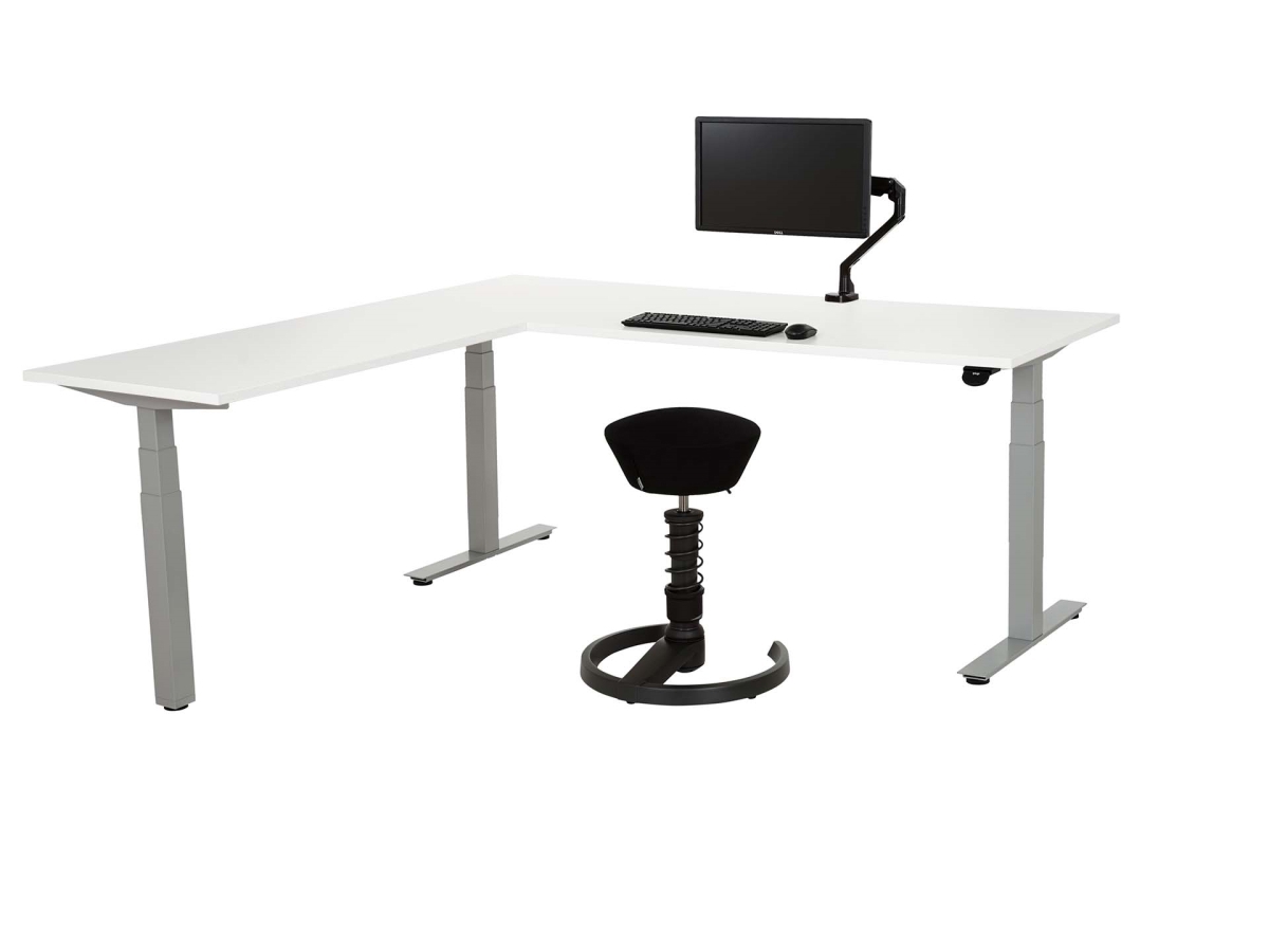 Elektrisch zit-sta hoekbureau recht YOUP04 