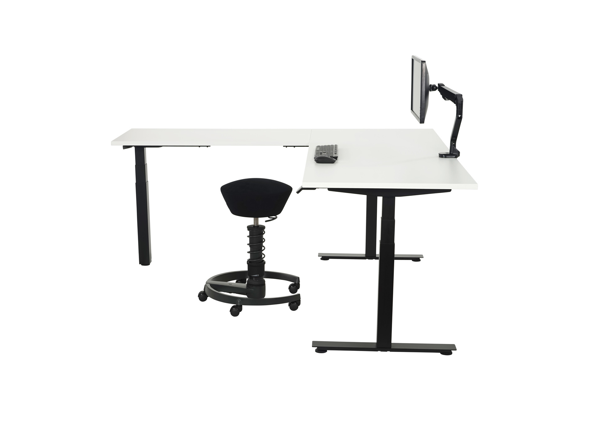 Elektrisch zit-sta hoekbureau recht YOUP04 