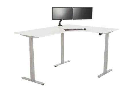 Elektrisch zit-sta hoekbureau rond YOUP05  Elektrisch zit-sta hoekbureau rond YOUP05