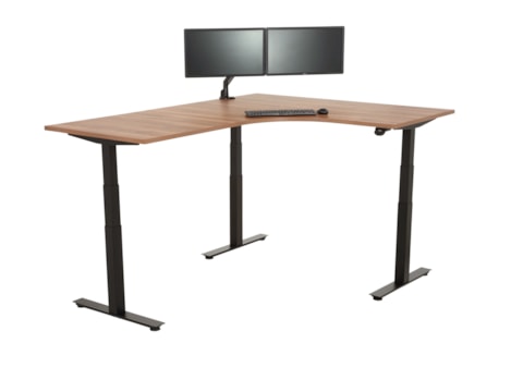 Elektrisch zit-sta hoekbureau rond YOUP05  Elektrisch zit-sta hoekbureau rond YOUP05