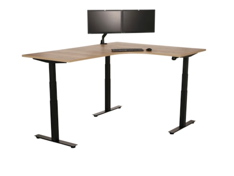 Elektrisch zit-sta hoekbureau rond YOUP05  Elektrisch zit-sta hoekbureau rond YOUP05