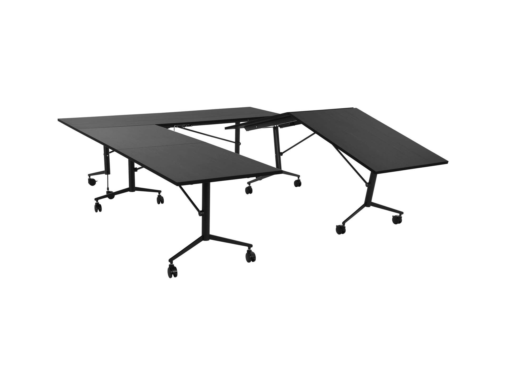 Grote inklapbare vergadertafel klaptafel Fold verrijdbaar