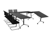 Grote inklapbare vergadertafel klaptafel Fold verrijdbaar