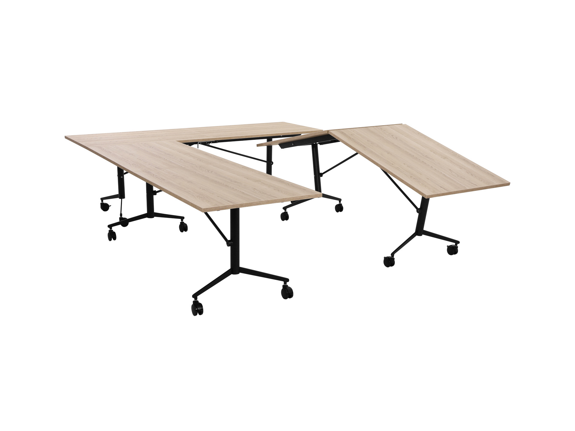 Grote inklapbare tafel Fold verrijdbaar