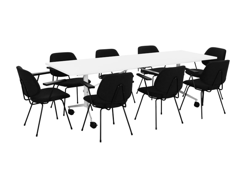 Grote inklapbare vergadertafel klaptafel Fold verrijdbaar