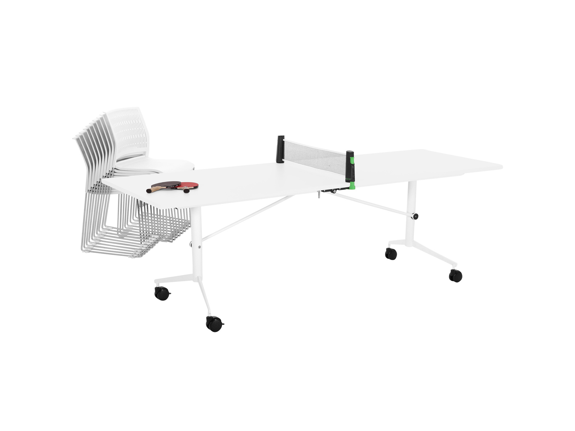 Grote inklapbare vergadertafel klaptafel Fold verrijdbaar