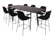 Hoge tafel MAYA bootvormig ovaal