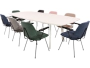 Grote vergadertafel MAYA ovaal bootvormig