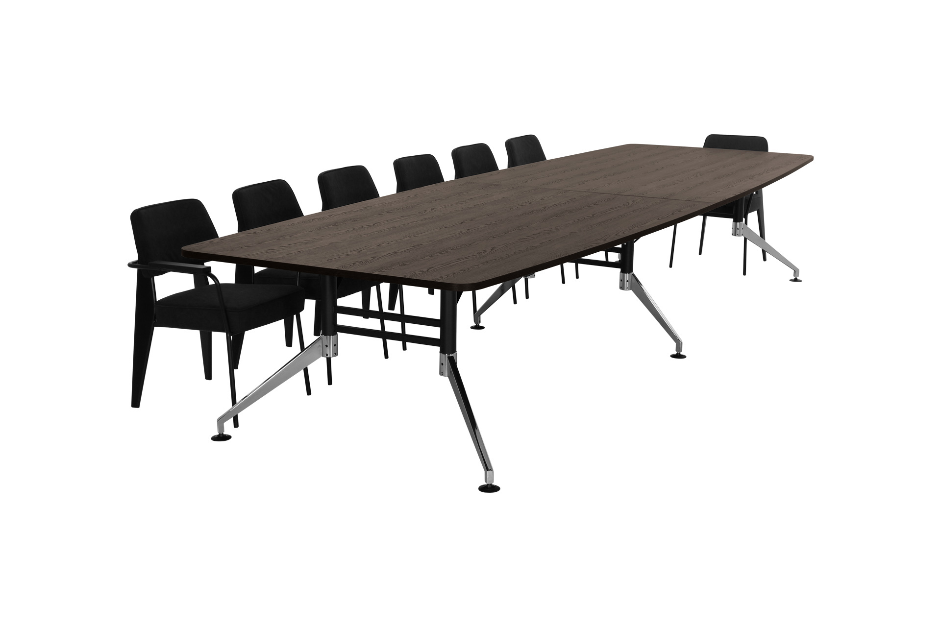 Grote bootvormige vergadertafel SIGN 440x140 cm