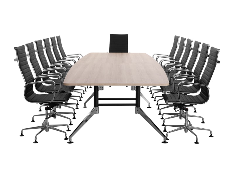 Grote bootvormige vergadertafel SIGN 440x140 cm Grote bootvormige vergadertafel SIGN 440x140 cm