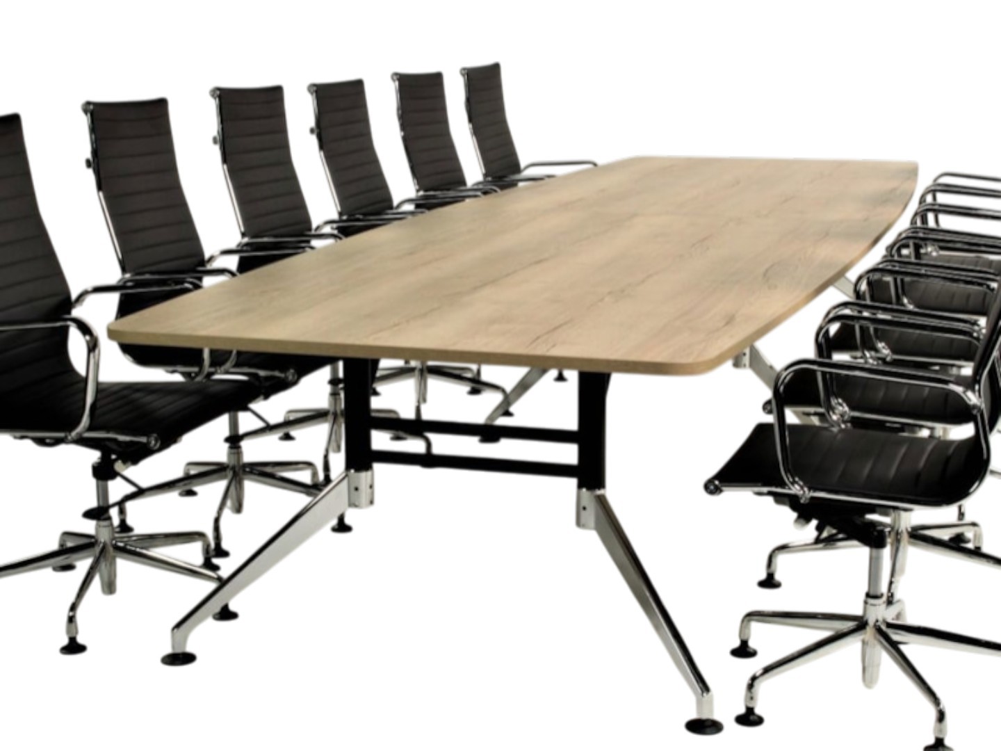 Grote bootvormige vergadertafel SIGN 440x140 cm