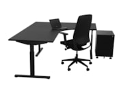 Hoekbureau TUBE Zwart