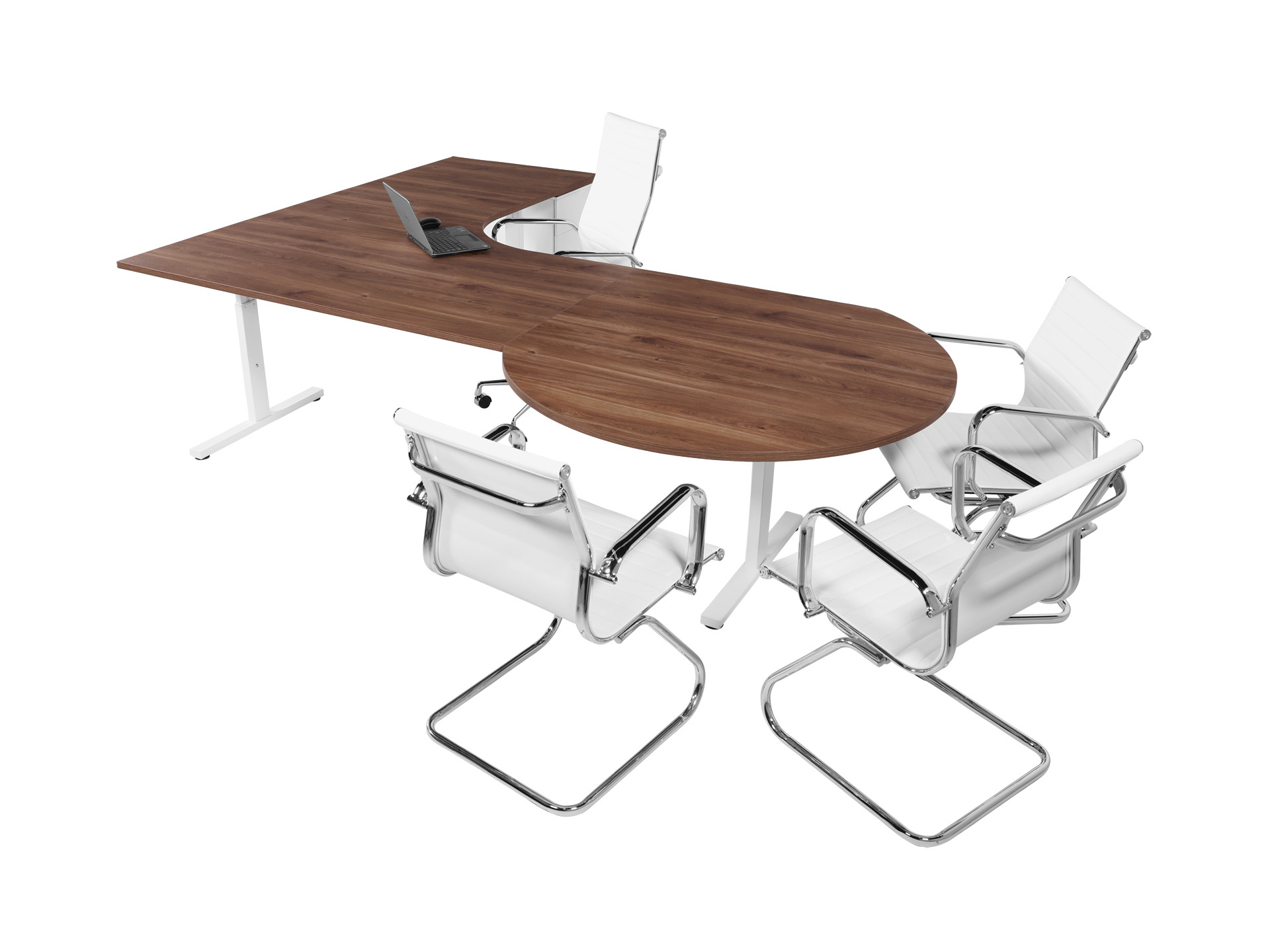 Hoekbureau met vergaderstuk TUBE