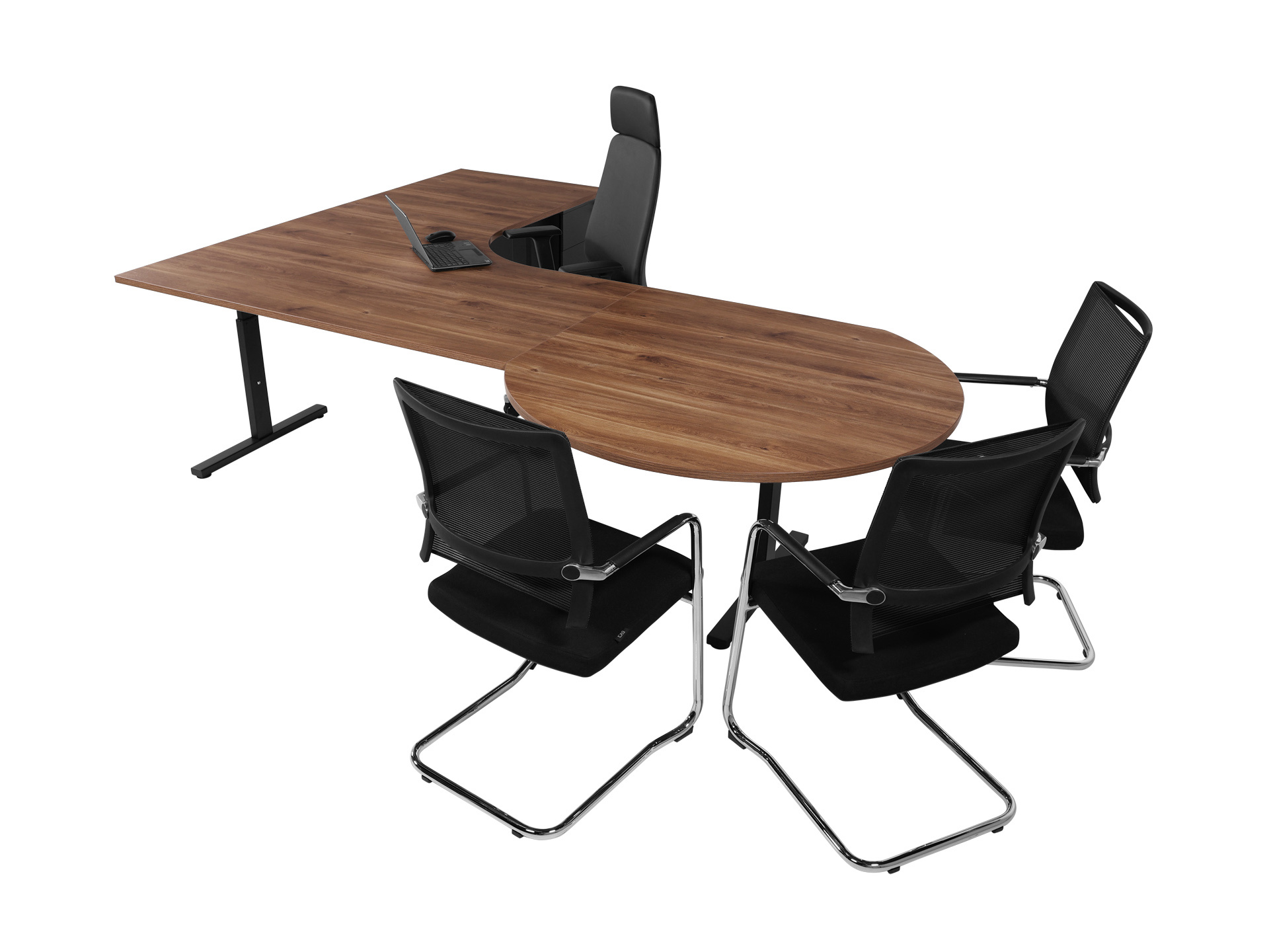 Hoekbureau met vergaderstuk TUBE