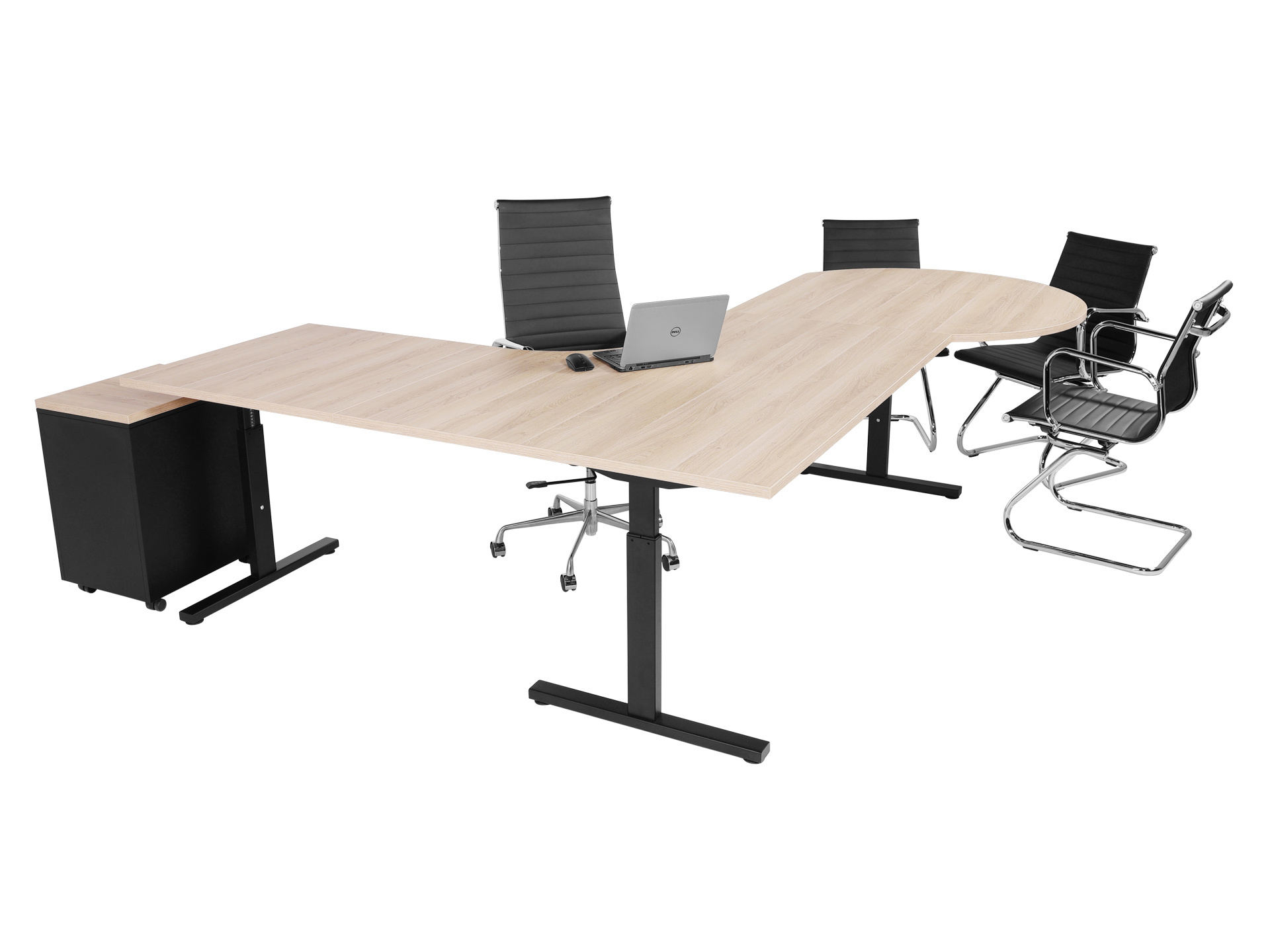 Hoekbureau met vergaderstuk TUBE