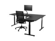 Hoekbureau recht TUBE Zwart