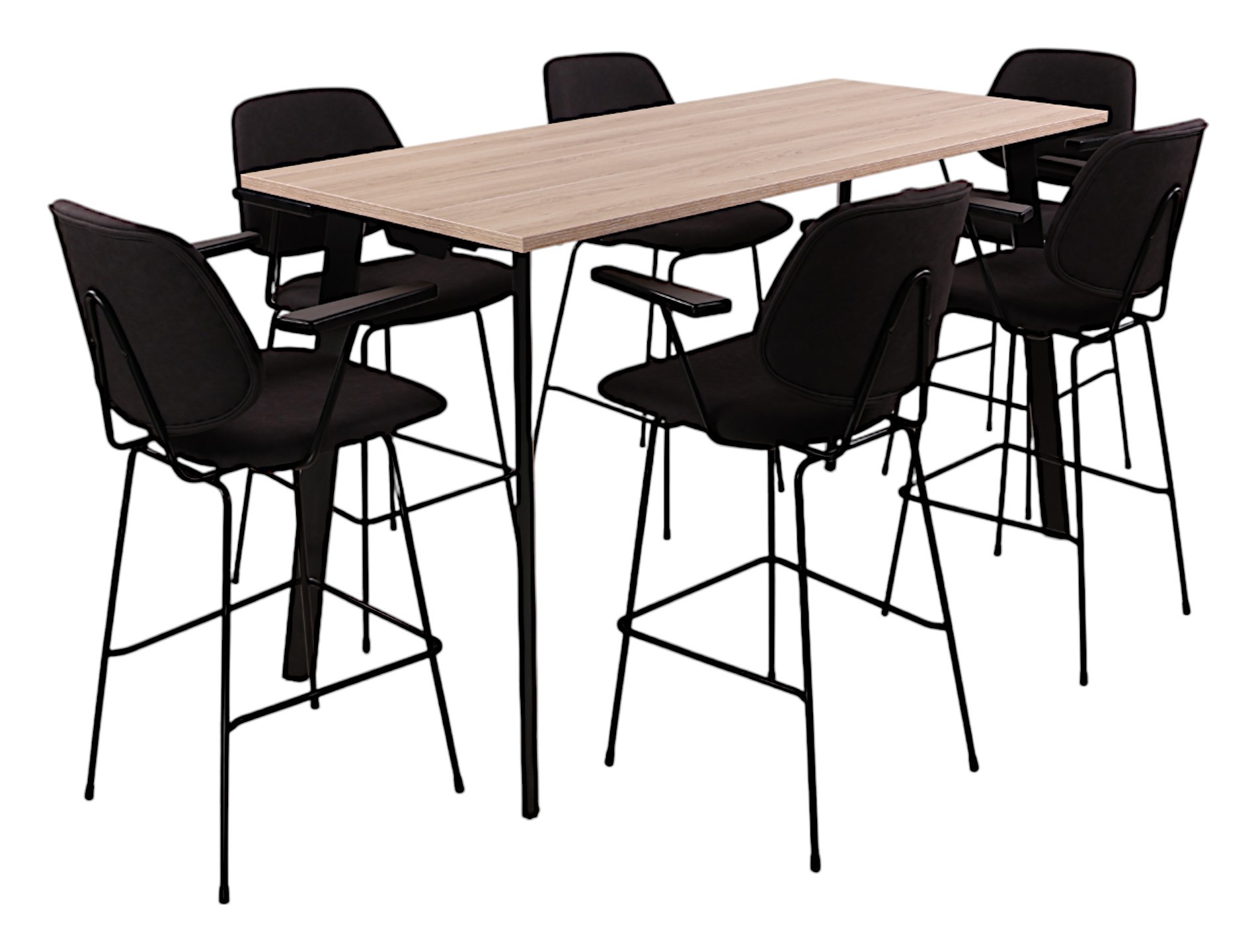 Hoge kantinetafel rond MAYA