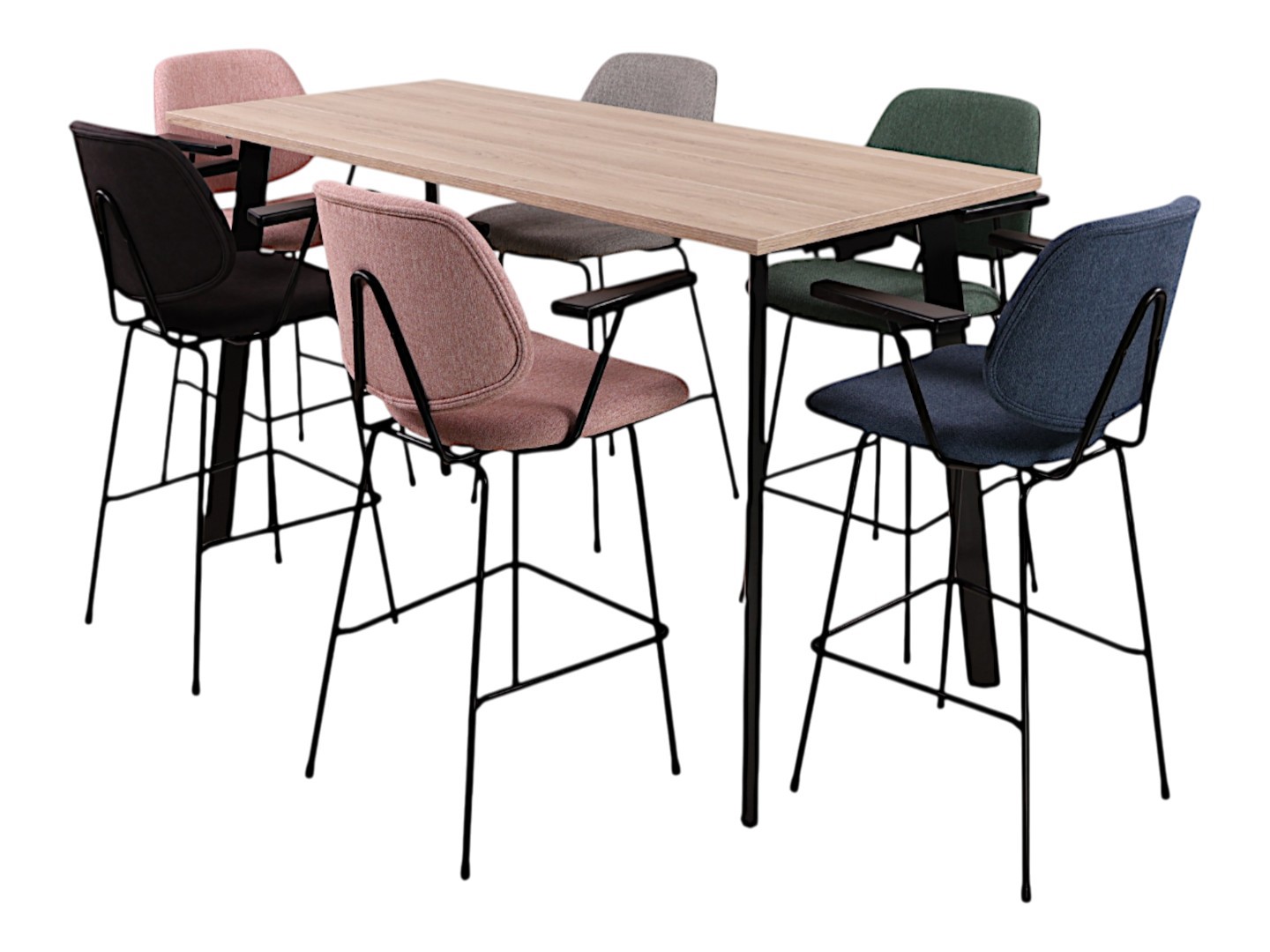 Hoge kantinetafel MAYA groot