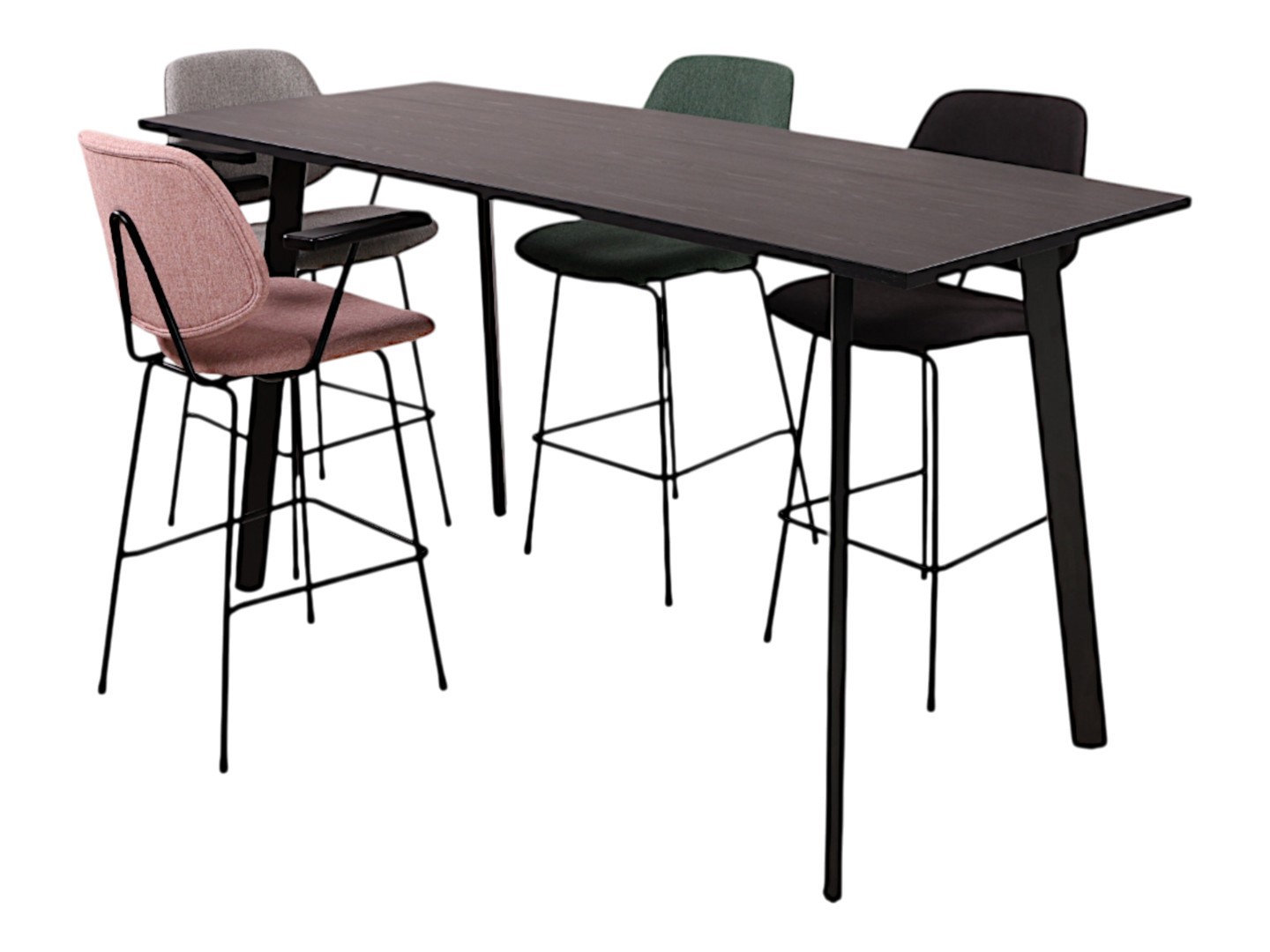 Hoge kantinetafel MAYA groot