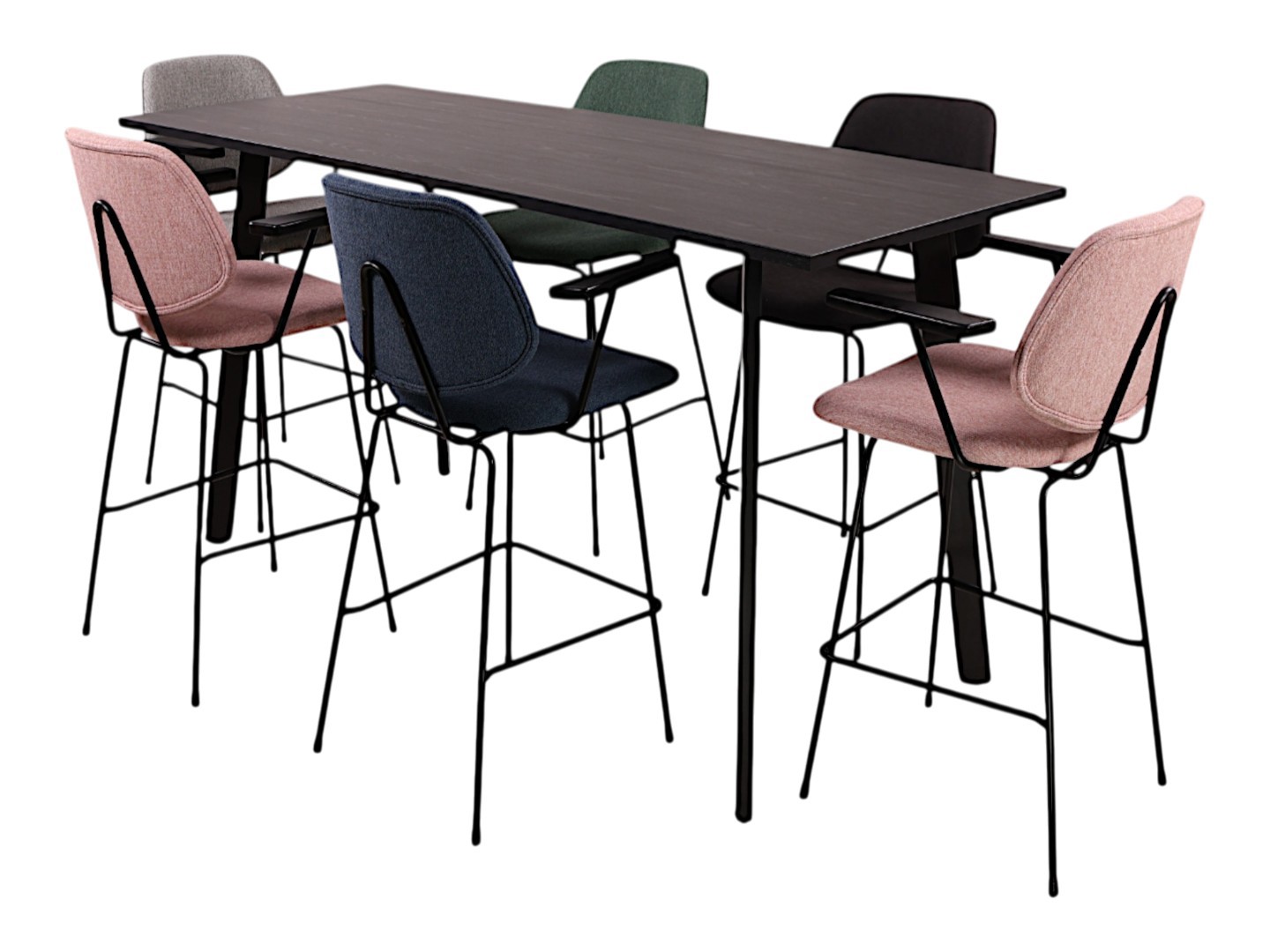 Hoge kantinetafel MAYA groot
