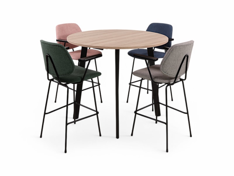 Hoge kantinetafel rond MAYA Hoge kantinetafel rond MAYA