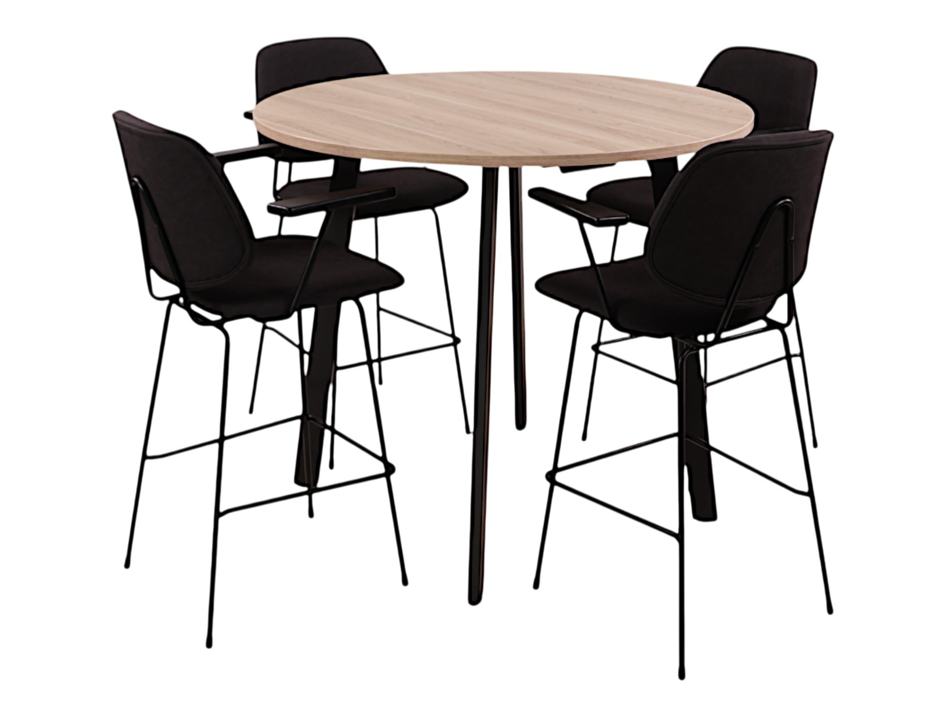 Hoge kantinetafel rond MAYA