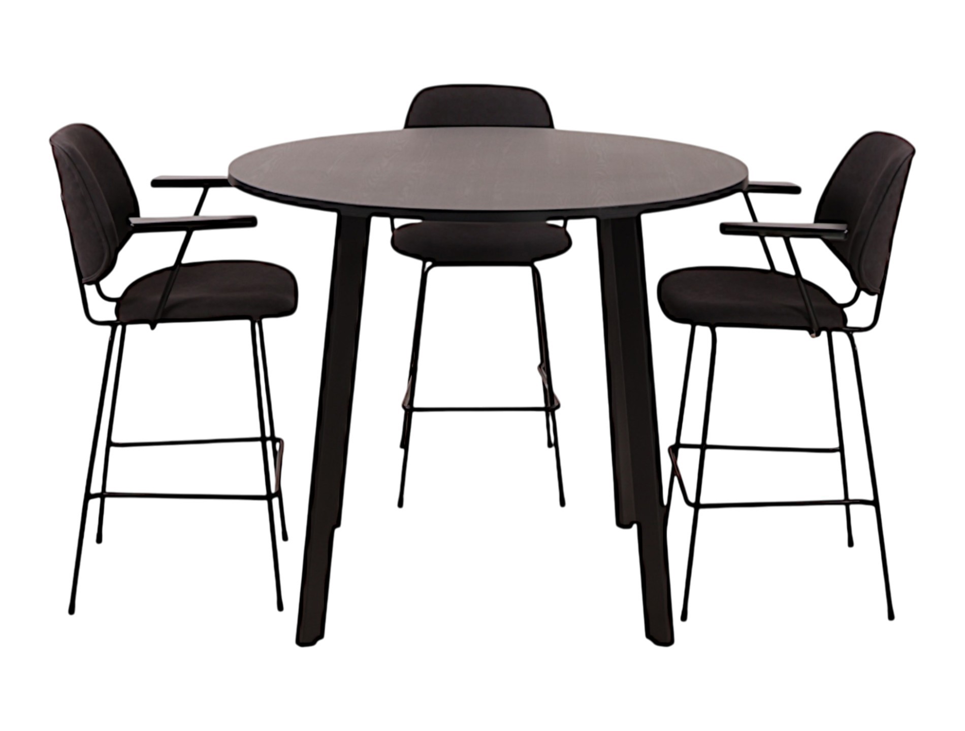 Hoge kantinetafel rond MAYA
