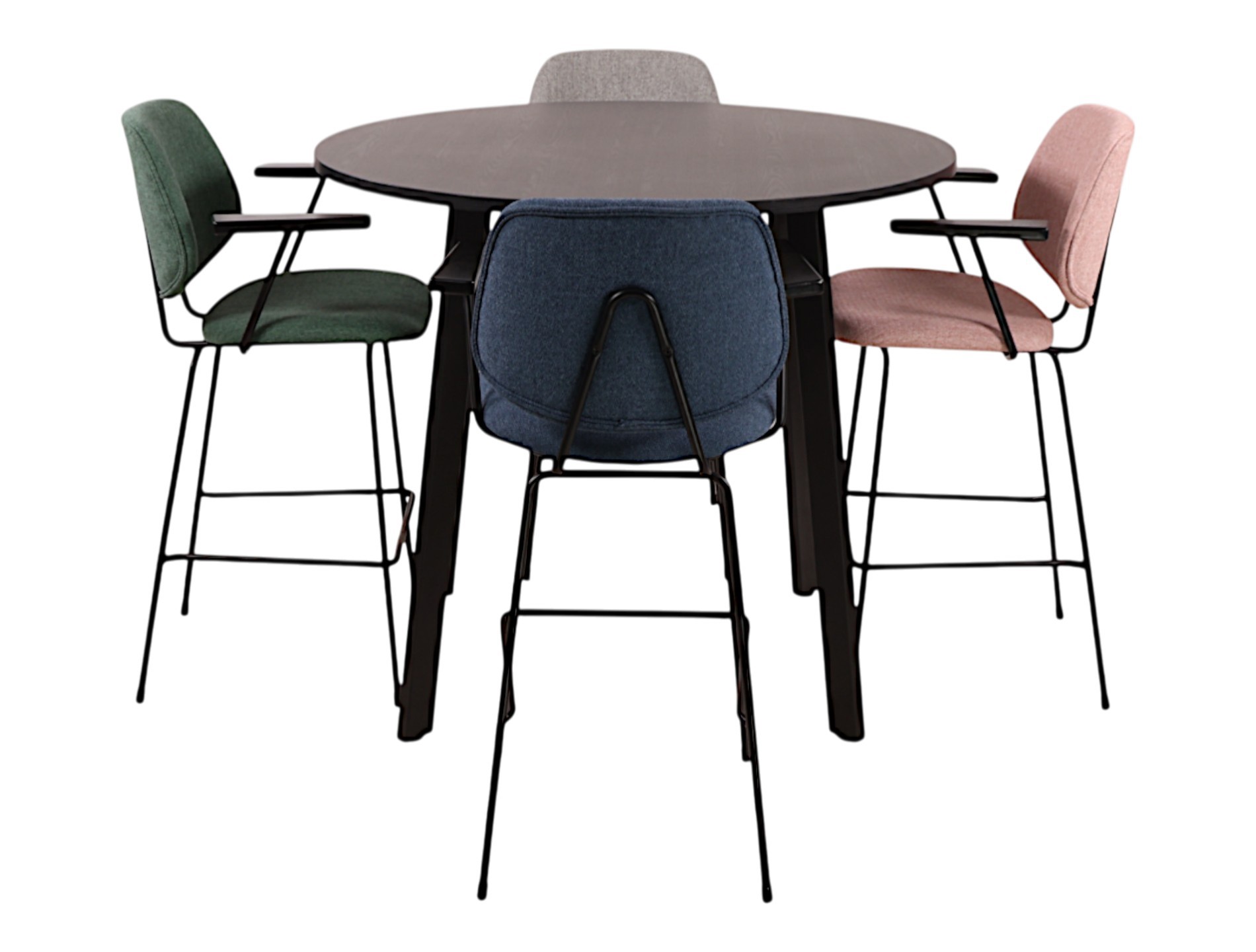 Hoge kantinetafel rond MAYA