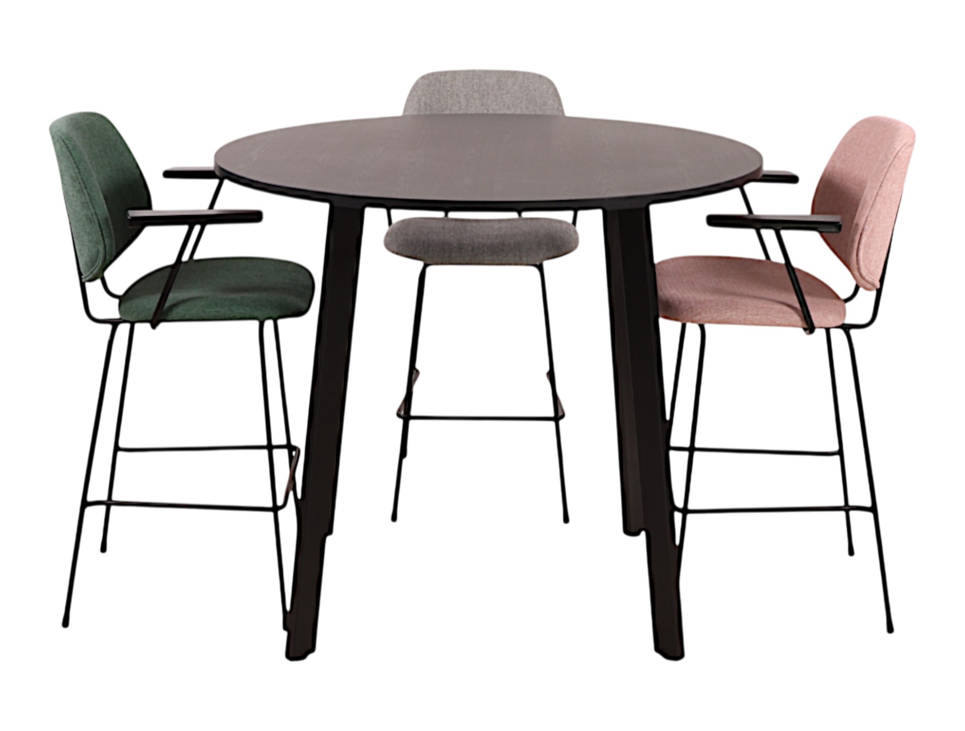 Hoge kantinetafel rond MAYA