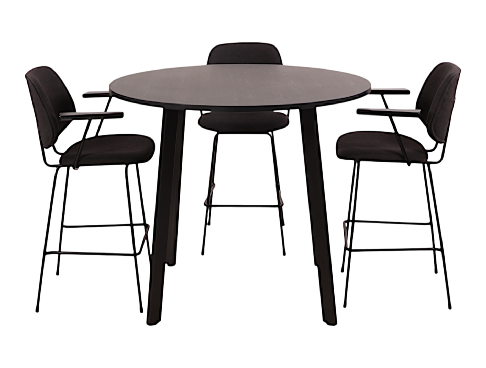 Hoge kantinetafel rond MAYA