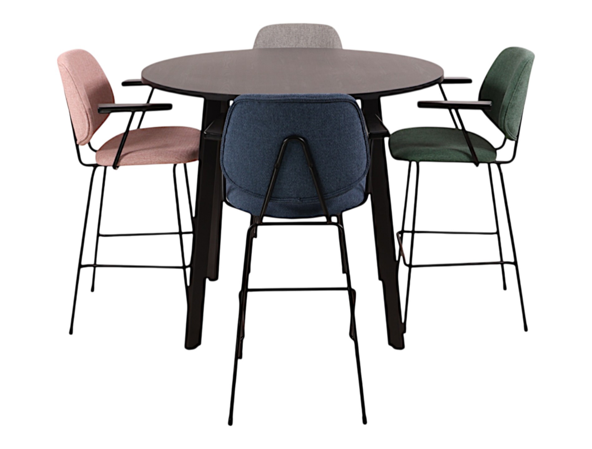 Hoge kantinetafel rond MAYA