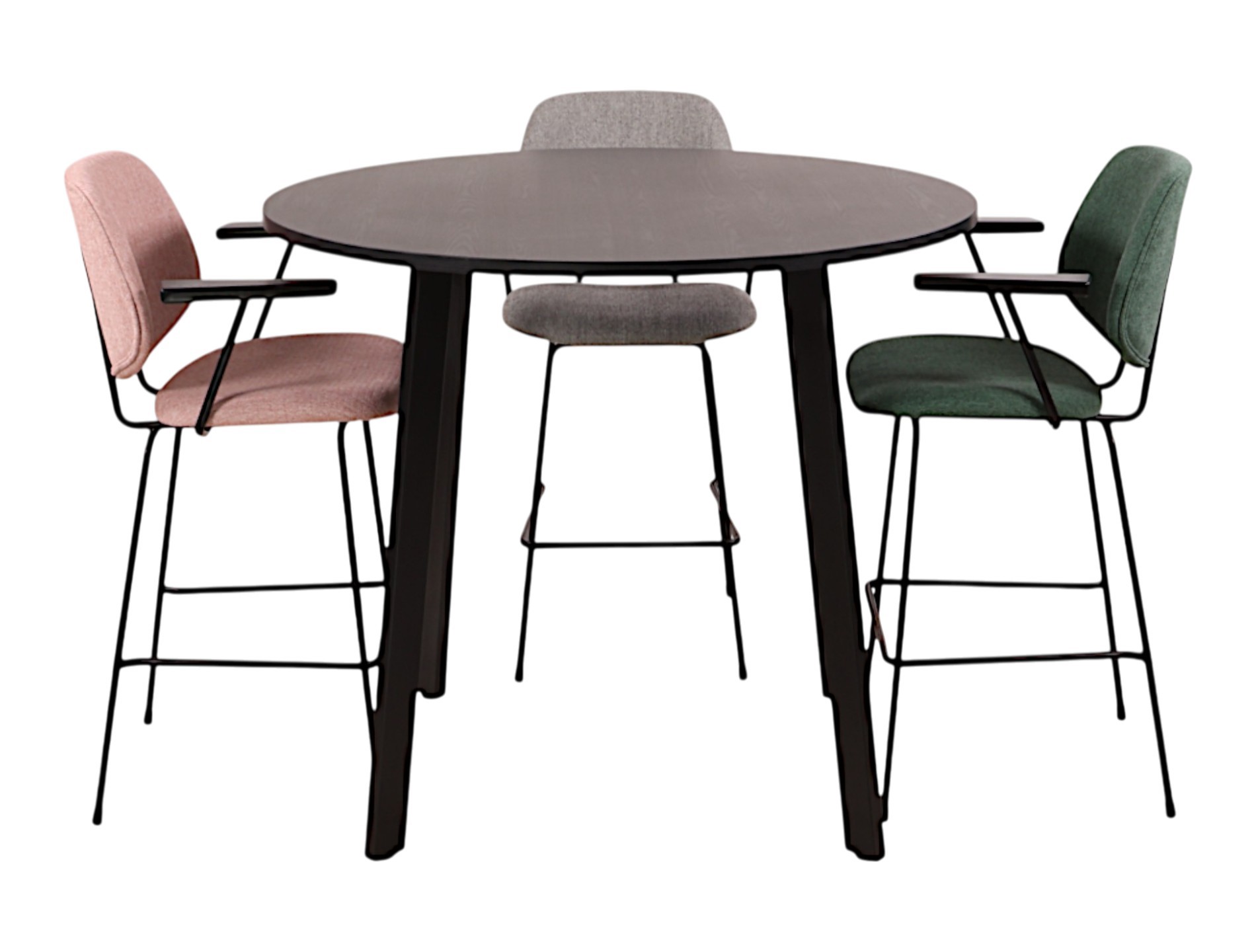 Hoge kantinetafel rond MAYA