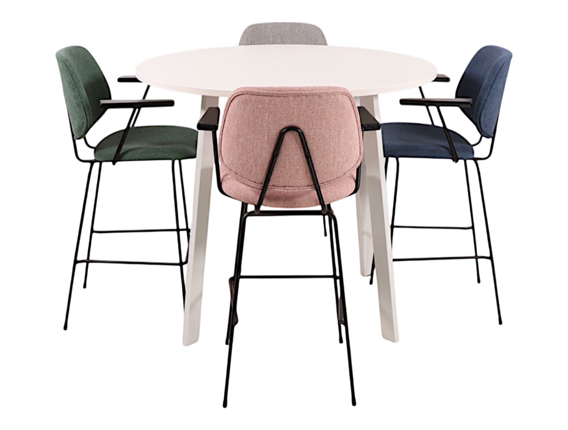 Hoge kantinetafel rond MAYA