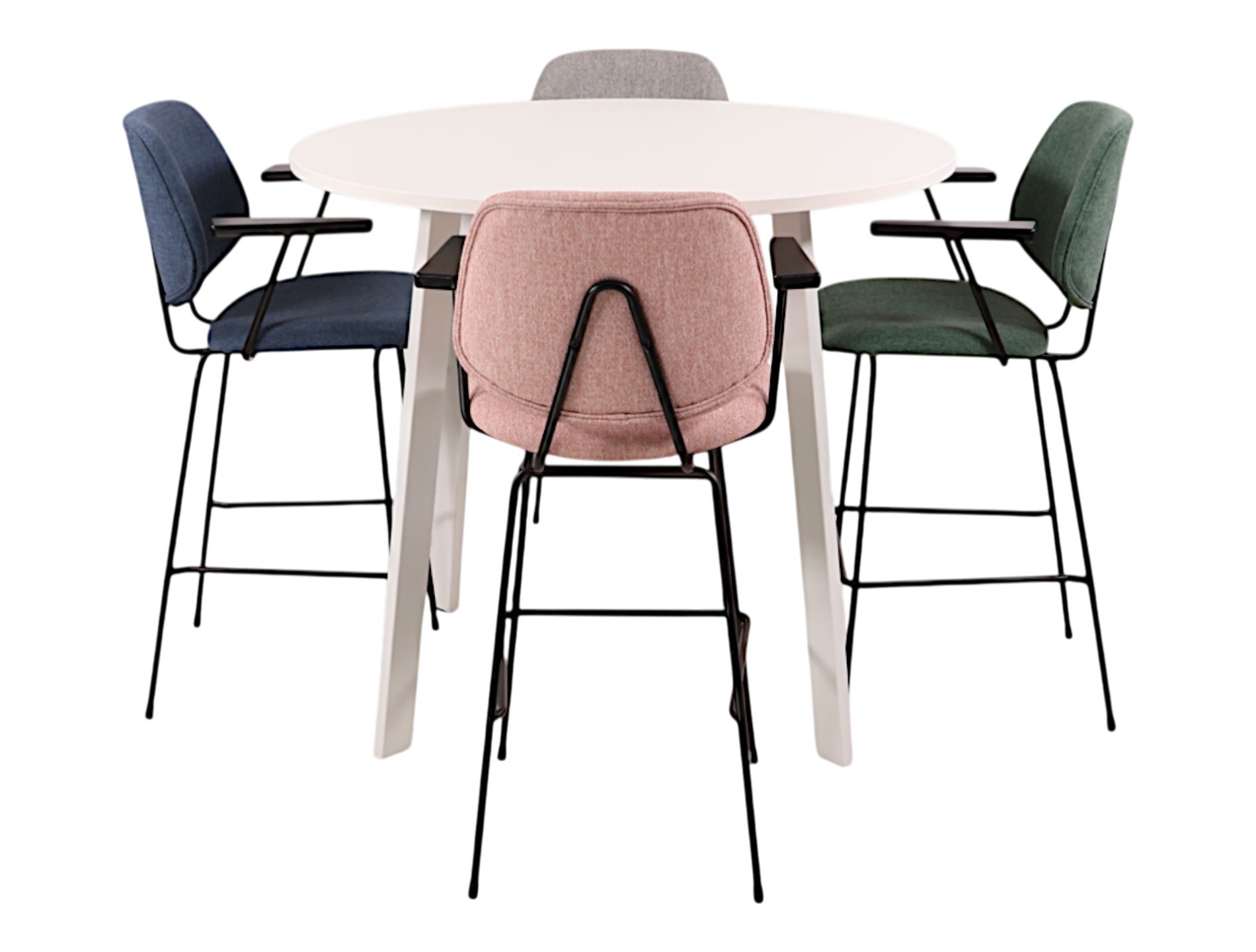 Hoge kantinetafel rond MAYA