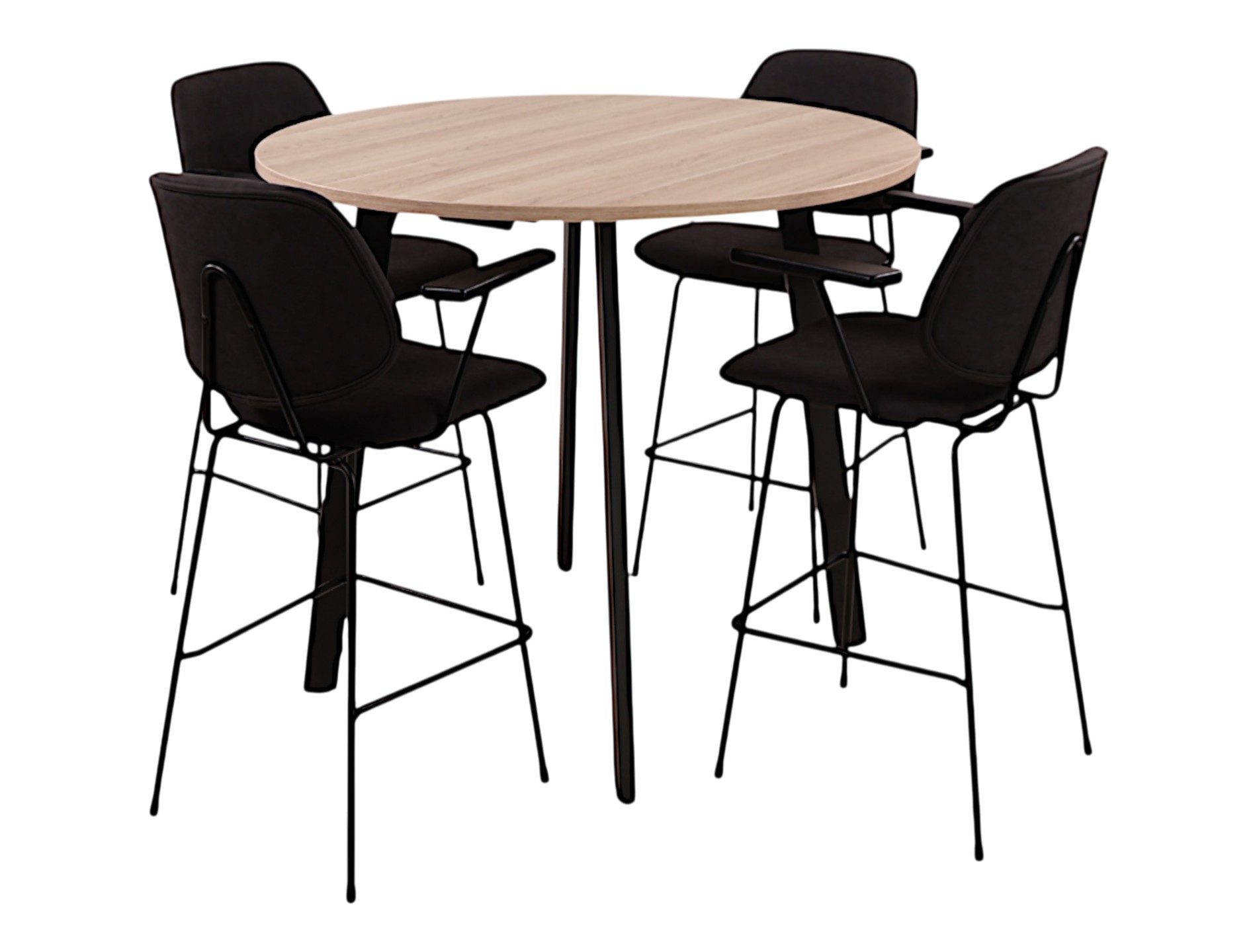 Hoge kantinetafel rond MAYA