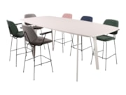 Hoge tafel MAYA bootvormig ovaal 220