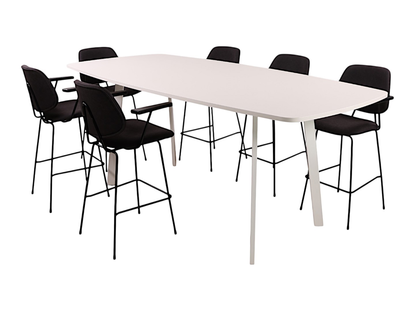 Hoge kantinetafel MAYA Ovaal bootvormig