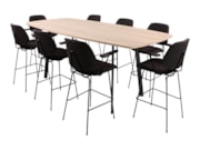 Hoge tafel MAYA bootvormig ovaal 260