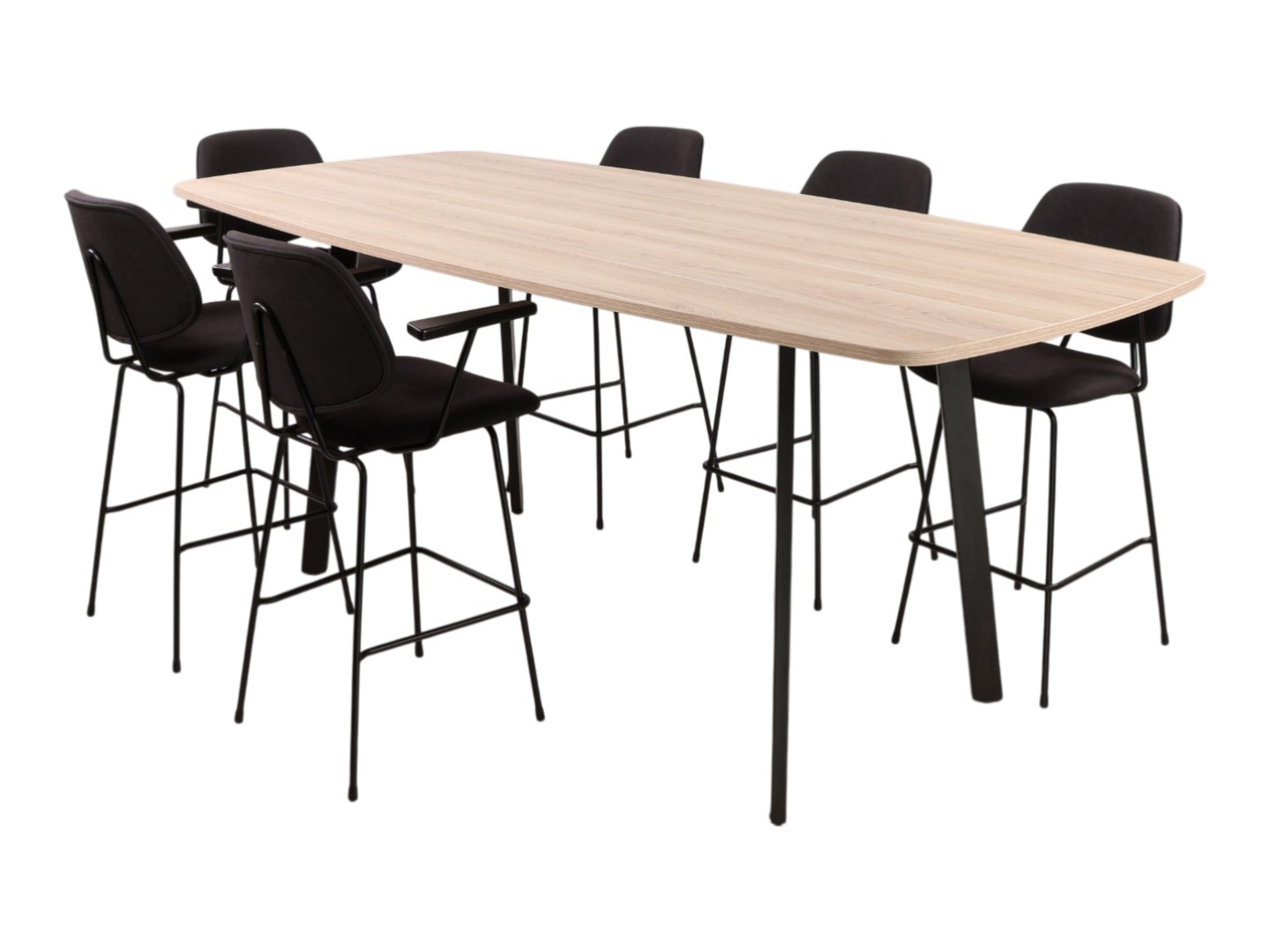 Hoge tafel MAYA bootvormig ovaal 260