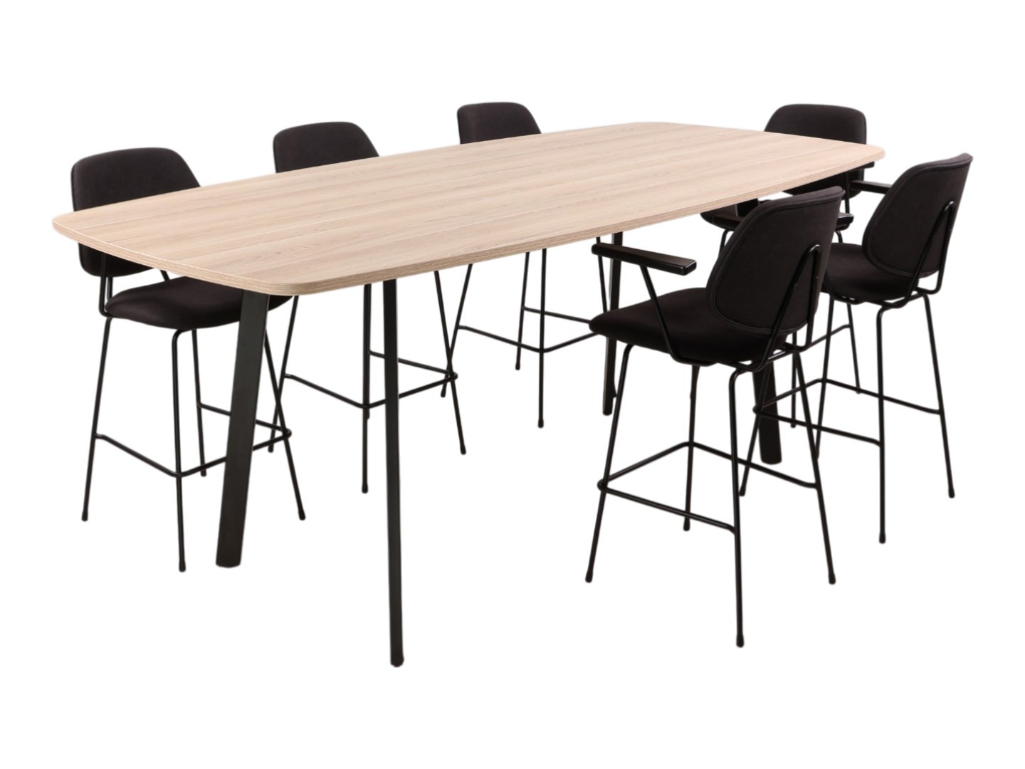 Hoge tafel MAYA bootvormig ovaal 260