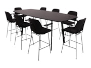 Hoge tafel MAYA bootvormig ovaal 320