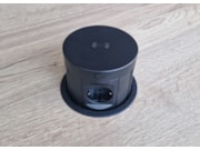 Inbouw stroompunt PLUX07 voorgemonteerd in een vergadertafel TUBE of YOUP