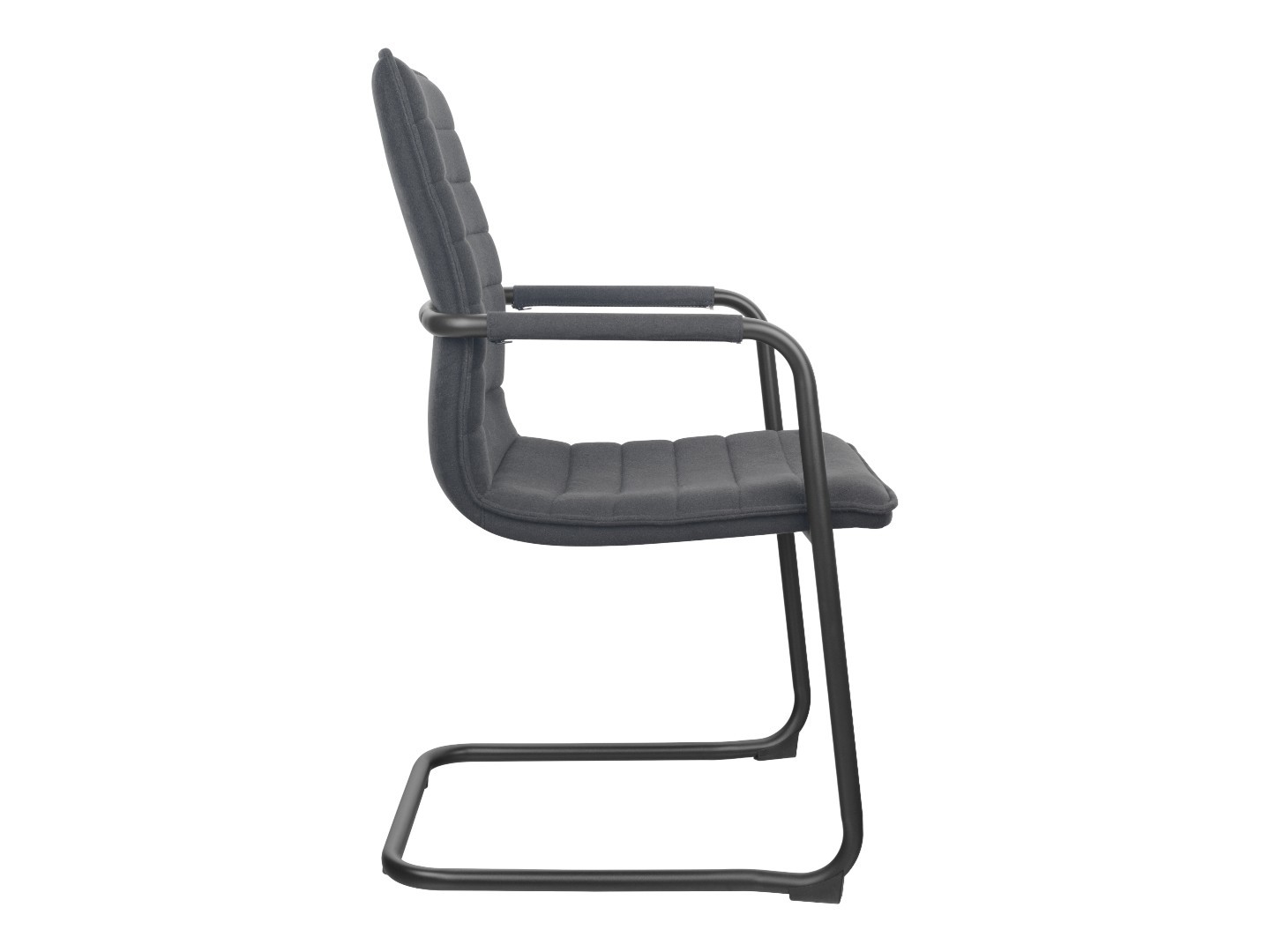 EMZ04 Jarvis luxe vintage sledestoel Denver stoffering stapelbaar