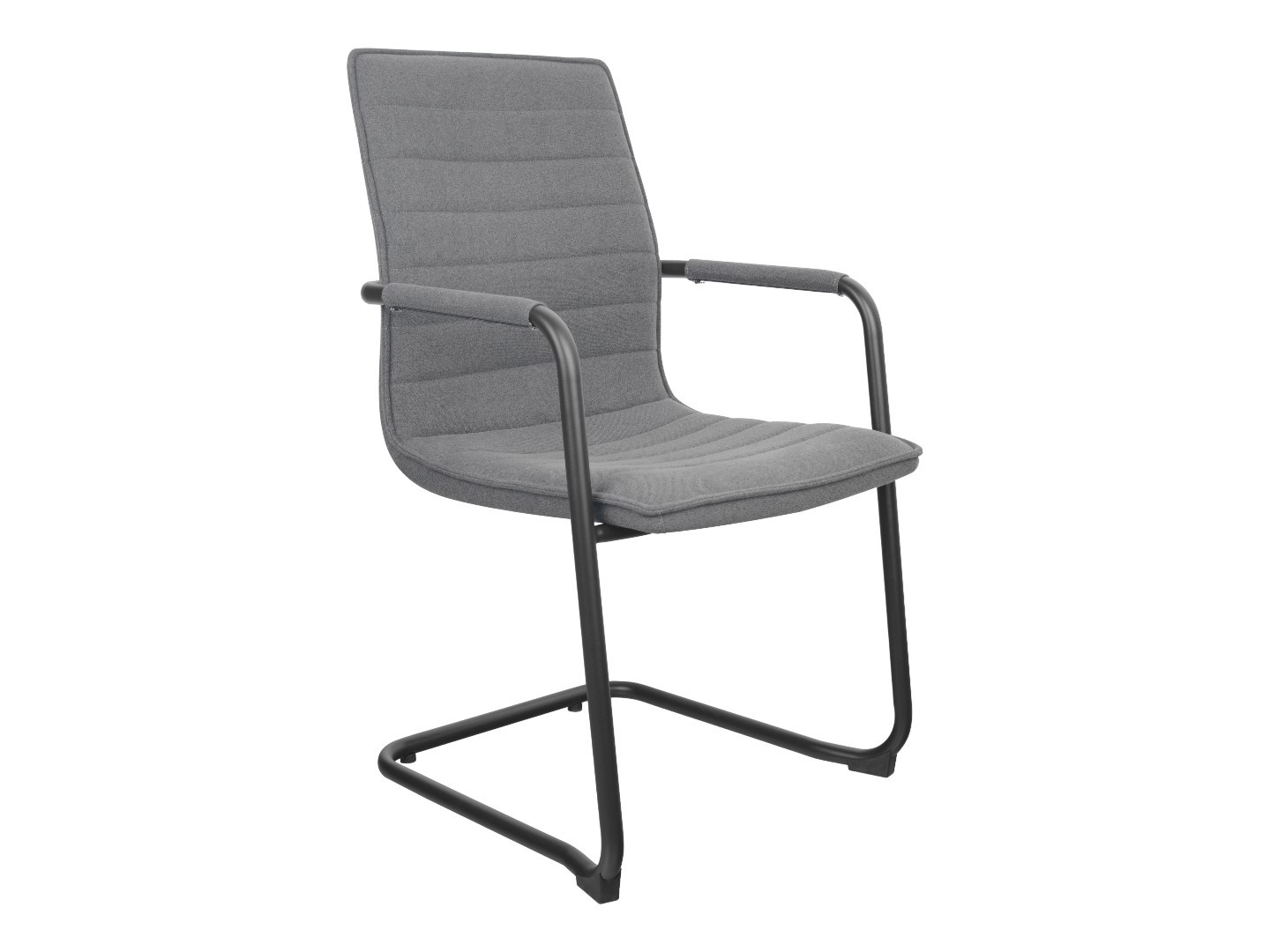 EMZ04 Jarvis luxe vintage sledestoel – Denver stoffering, stapelbaar (100.000 Martindale)